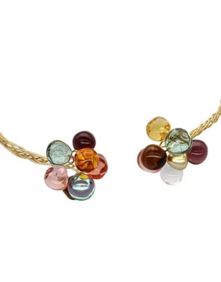 Gargantillas De Perlas | Majorica Choker Ajustable Corfu Con Perlas Y Cristal De Murano