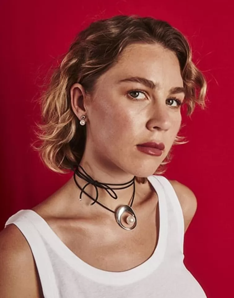 Colgantes Con Cadena | Majorica Collar Petra En Acero Y Cordon De Seda Negro