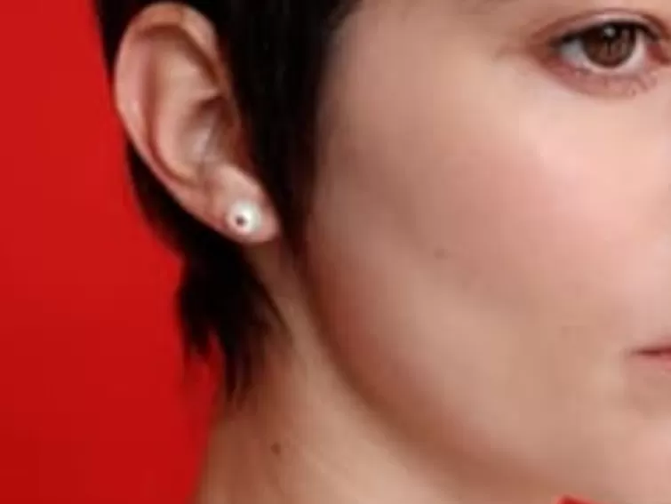 Pendientes De Botón | Majorica Pendientes Color Pop De Perla Redonda Blanca Y Circonita Naranja