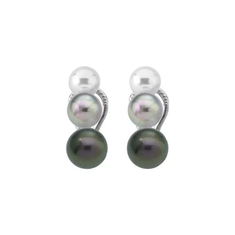 Pendientes Cortos | Majorica Pendientes De Perlas Nuit Multicolor