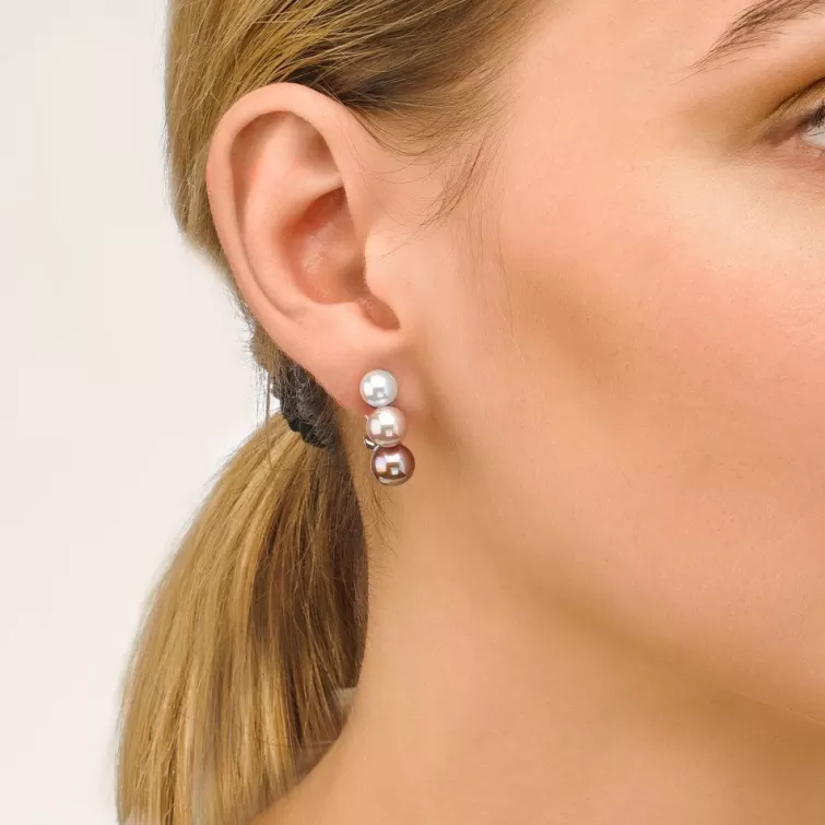 Pendientes Cortos | Majorica Pendientes De Perlas Nuit Multicolor